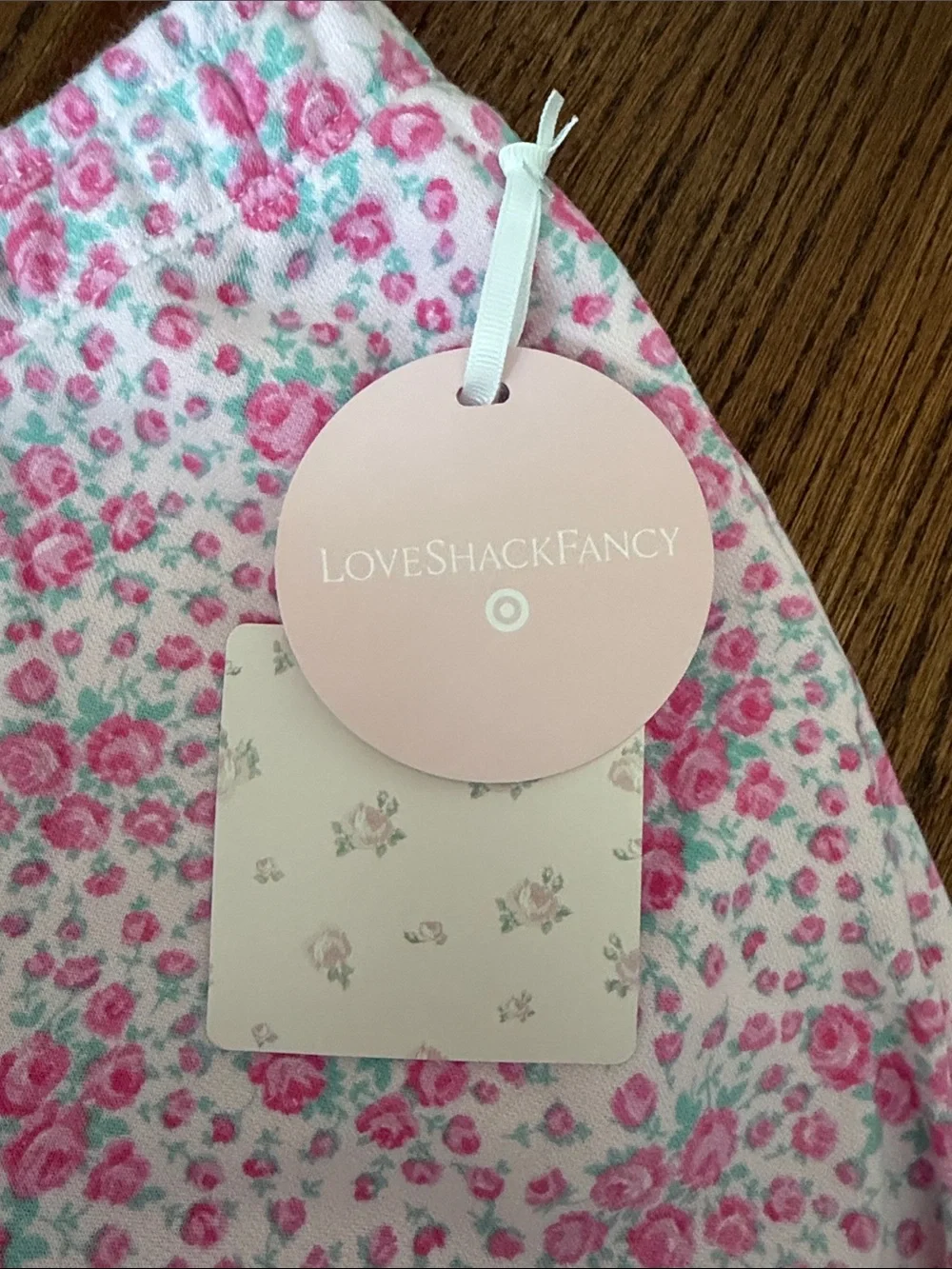 Girls LoveShackFancy target Pink Floral wide leg sweatpants sz XXL nwt